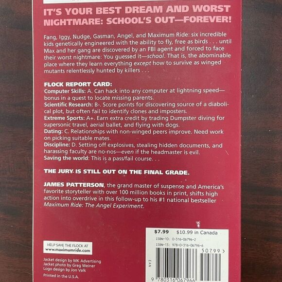 Maximum Ride: School’s Out Forever Book - Picture 2 of 3